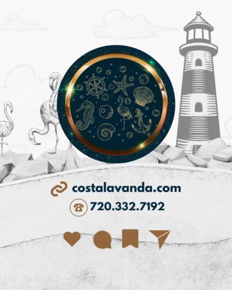 Matinée azul, rosa, café y mandala de dos hilos