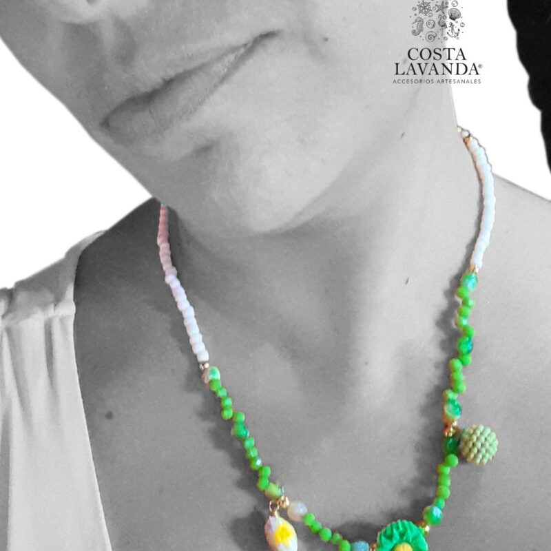 Princesa blanco, verde, margarita