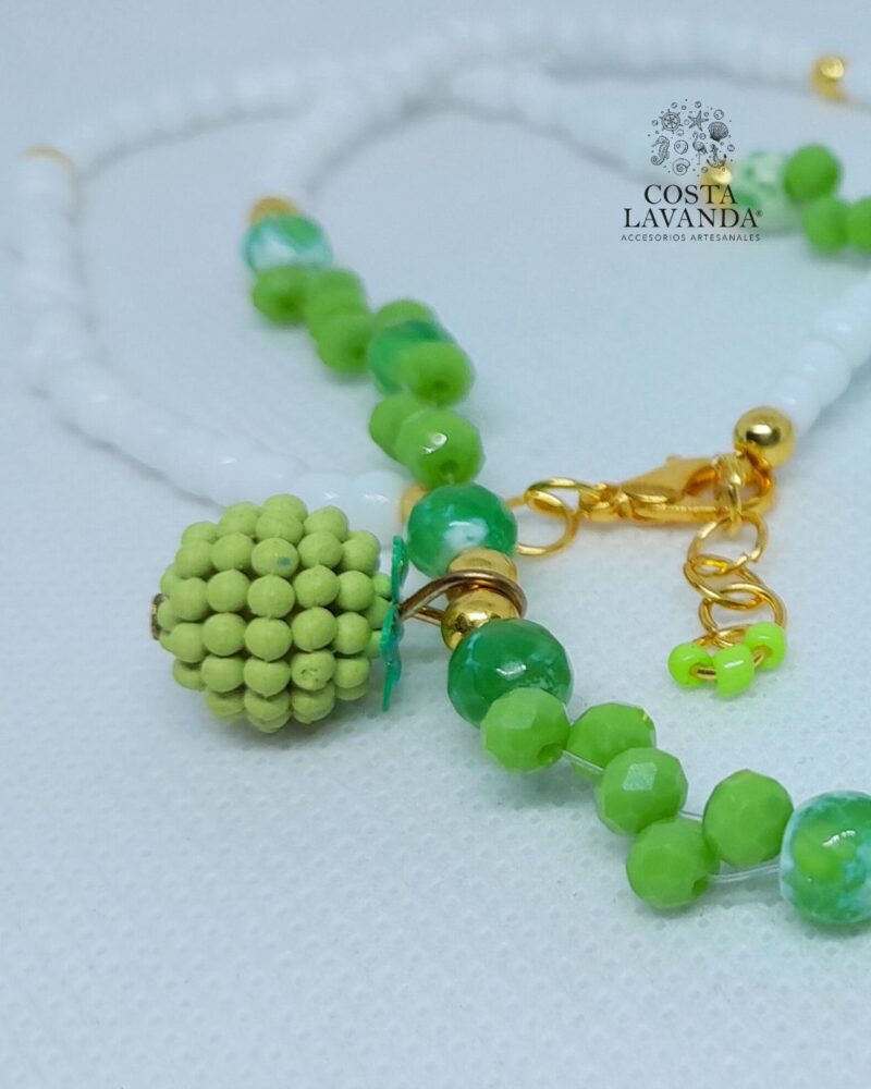 Princesa blanco, verde, margarita